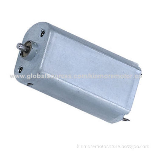 Permanent magnet DC motor with metal brush for electric shaver